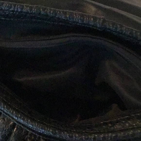 Nas patchwork shoulder bag used great condition adjustable strap clean inside - Picture 4 of 5